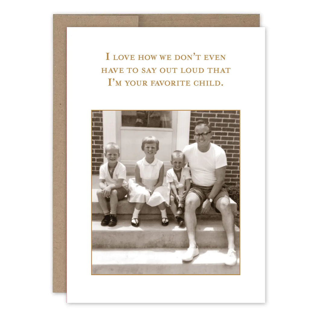 Favorite Child Family Birthday Card