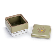 Load image into Gallery viewer, Paw Prints Inspired Keepsake Box - 4in
