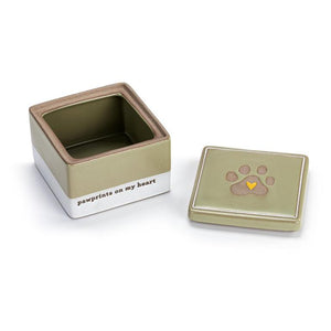 Paw Prints Inspired Keepsake Box - 4in