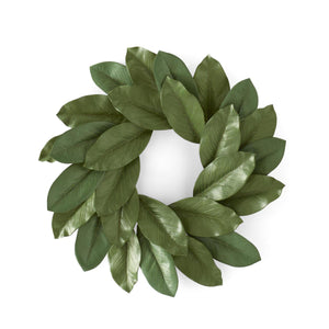 19 Inch Green Magnolia Candle Ring