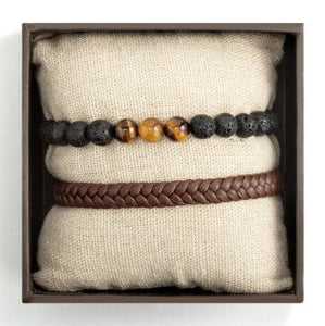 Leather Bracelet Stack