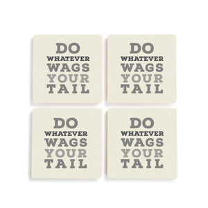 Wags Your Tail Coasters - Set of 4