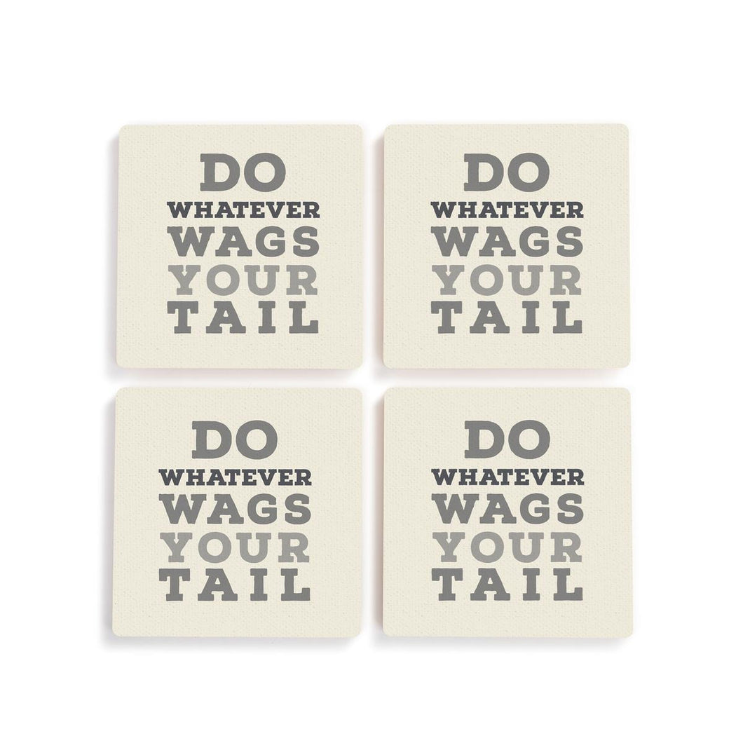 Wags Your Tail Coasters - Set of 4