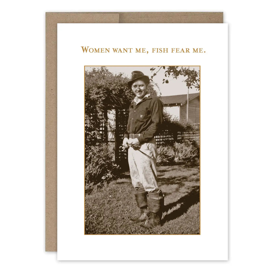 Fish Fear Me Birthday Card