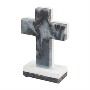 Gray Marble Wood Crosses