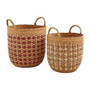 Terracotta & Cream Basket Set