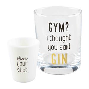 Gin Dof & Shot Glass Set