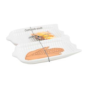 Corn Platter & Skewer Set