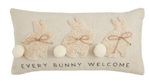 Lumbar Tufting Bunny Pillow