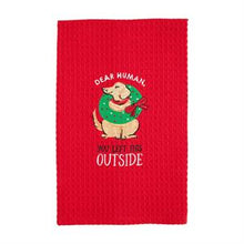 Load image into Gallery viewer, Embroidered Christmas Dog Towels
