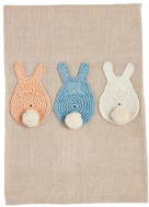 Easter Tails Crochet Towel