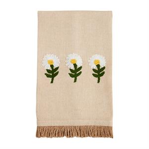 Three Daisies Embroidery Towel