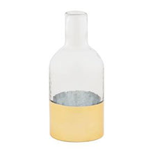 Load image into Gallery viewer, Glass &amp; Gold Vases
