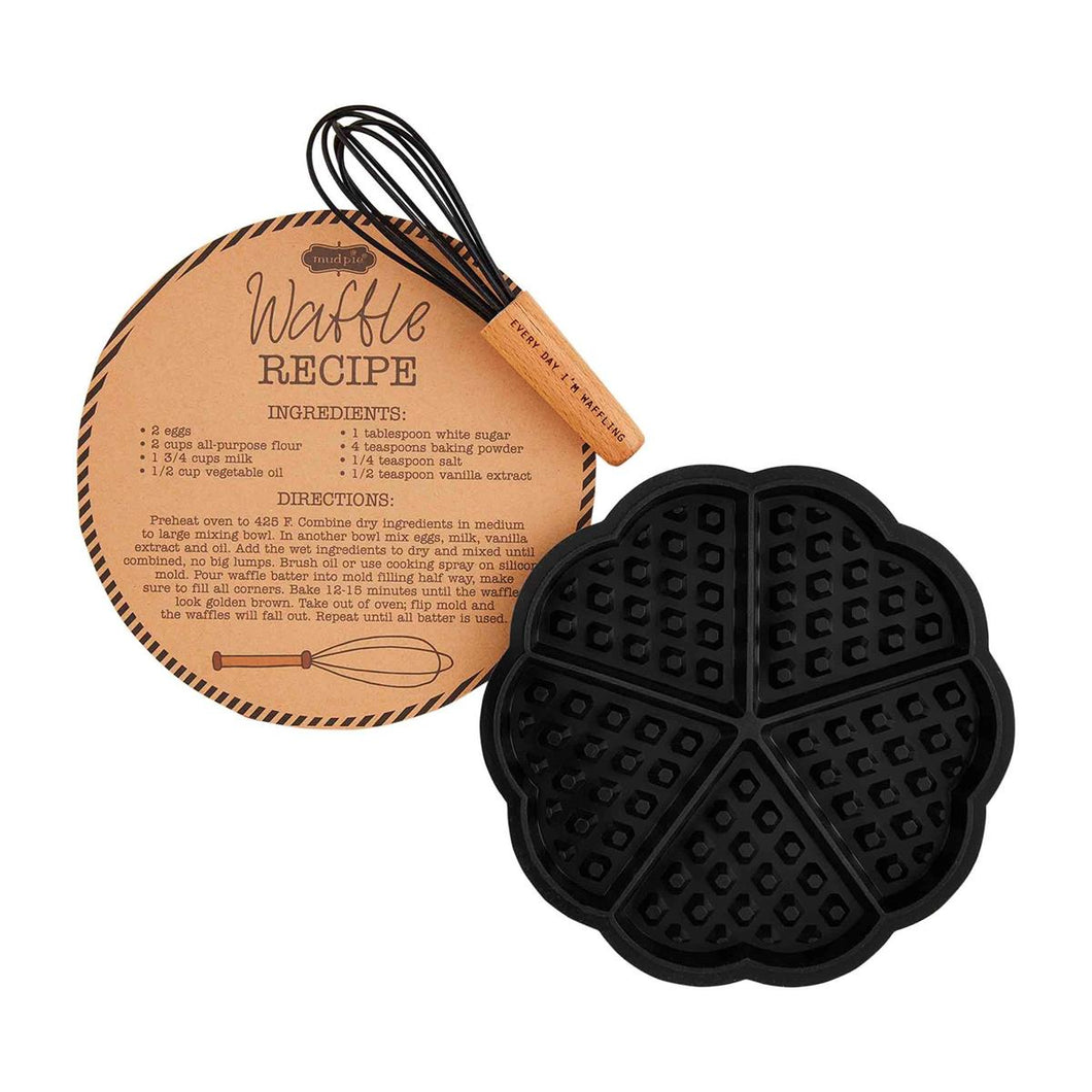 Waffle Mold and Whisk Set