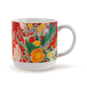 Floral Stripe Mug