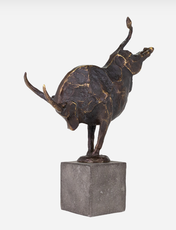 Dillinger Bull Sculpture