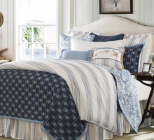 Load image into Gallery viewer, Prescott Comforter Set, Super King, Navy, 3pc
