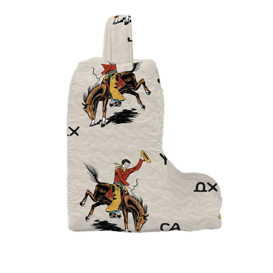 Lazy J Linen Quilted Boot Bag