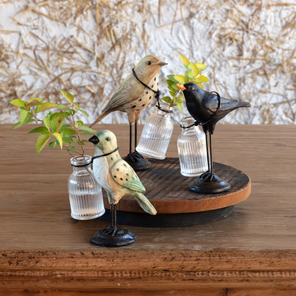 Bird Flower Holders