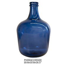 Load image into Gallery viewer, Cobalt Blue Carafe Bottle
