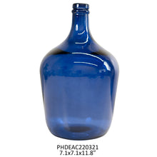 Load image into Gallery viewer, Cobalt Blue Carafe Bottle
