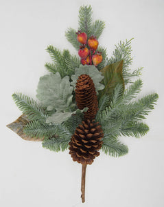 Gathered Botanical Christmas Pick