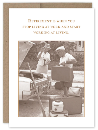 Working At Living Retirement Card