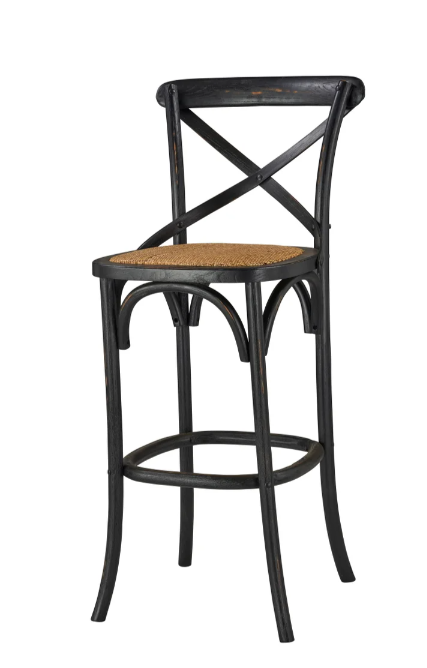 Bennett X-Back Stool 30'' (Black)