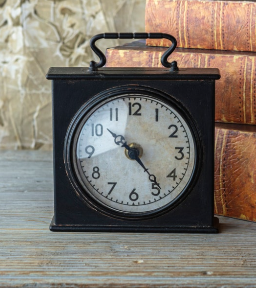 Small Metal Case Clock