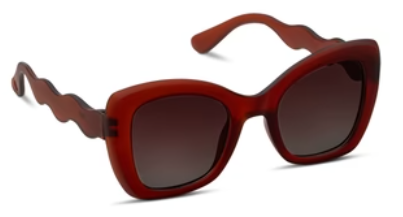 Palm Springs Polarized Sunglasses - Dark Red