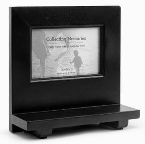 Collecting Memories Ebony Mango Wood Frame with Shelf - 4x6in
