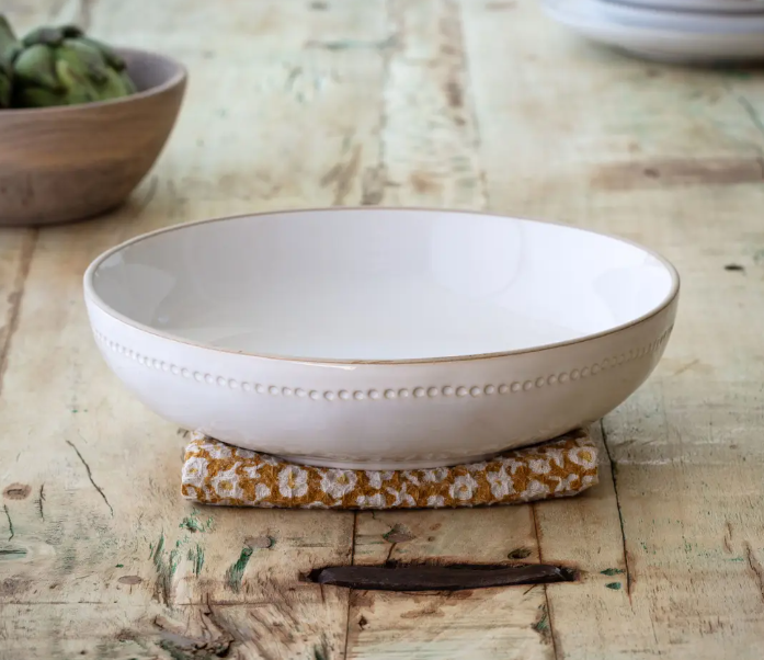 Isabella White  Serving Bowl