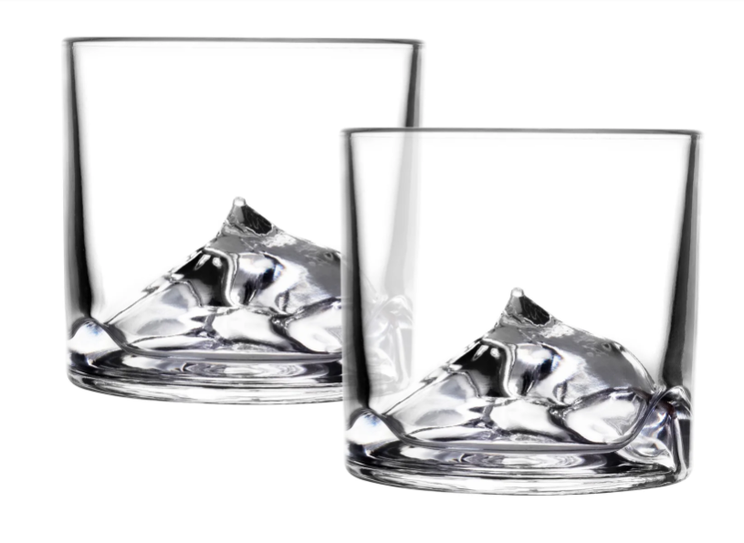 Everest Crystal Whiskey Glasses Set Of 2