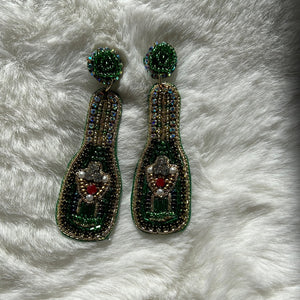 Beaded Bottle Earrings