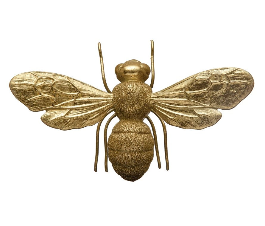 Resin Bee, Gold Finish