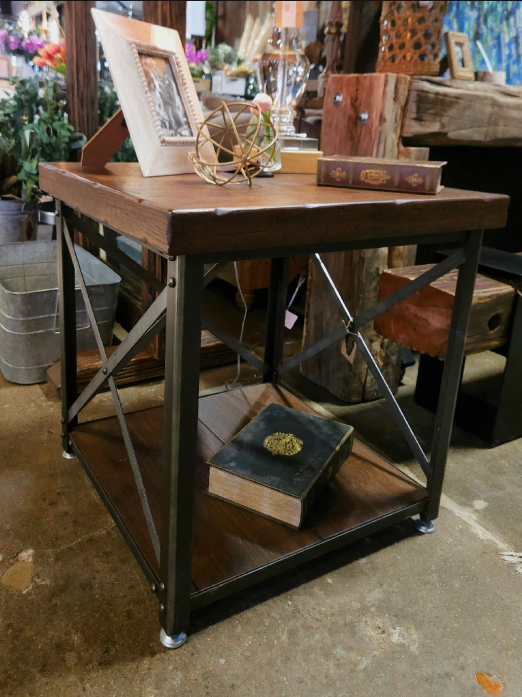 XL Flat Iron End Table