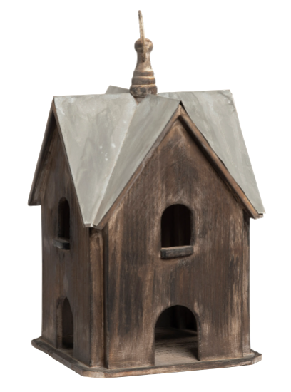 Rustic Gabled Birdhouse