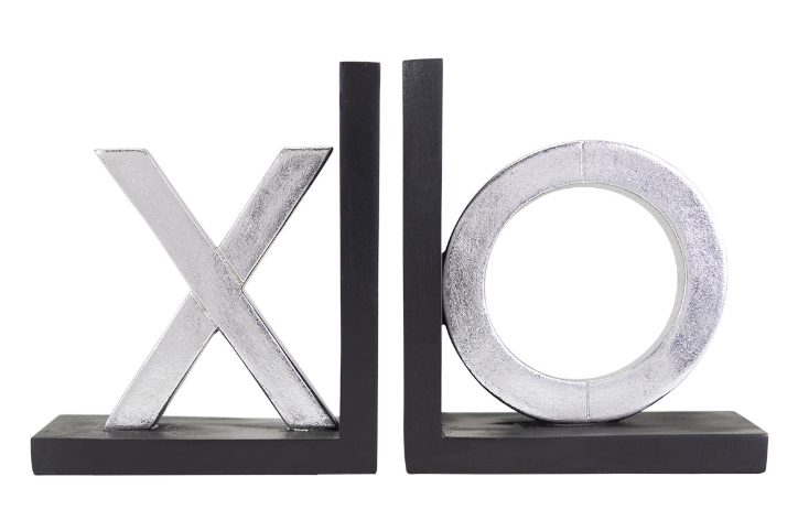 X and O Bookends -Set 2