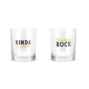 Ready to Rock Kinda Neat Rocks Glass Set