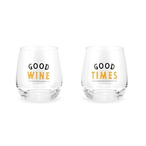 Good Wine & Good Times - Wine Glass Set