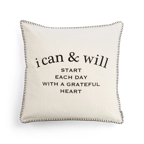 Start Each Day with a Grateful Heart Pillow