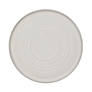 10" Round Stoneware Plate, Matte White