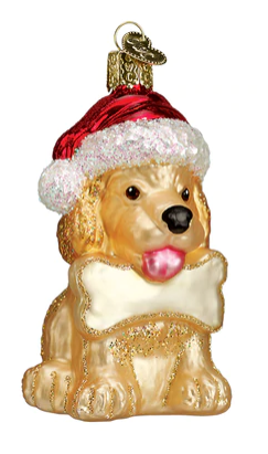 Jolly Pup Christmas Ornament