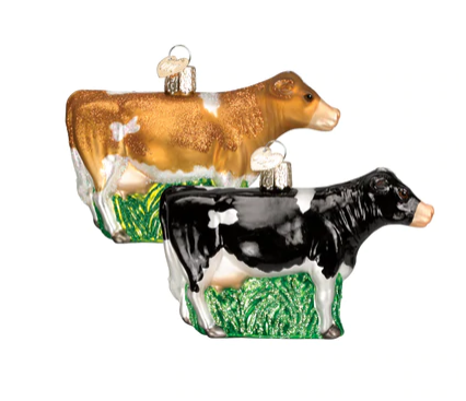 Dairy Cow Christmas Ornament