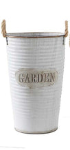 Load image into Gallery viewer, Metal Ribbed Garden Buckets
