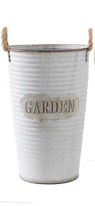 Metal Ribbed Garden Buckets