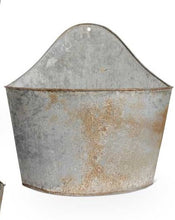 Load image into Gallery viewer, Oversized Rusty Galvanized Wall Planter
