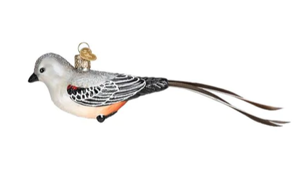 Scissor-Tailed Flycatcher Christmas Ornament