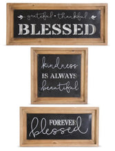 Load image into Gallery viewer, Wood Framed Metal Wall Art
