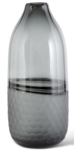 Black Transparent Glass Vase